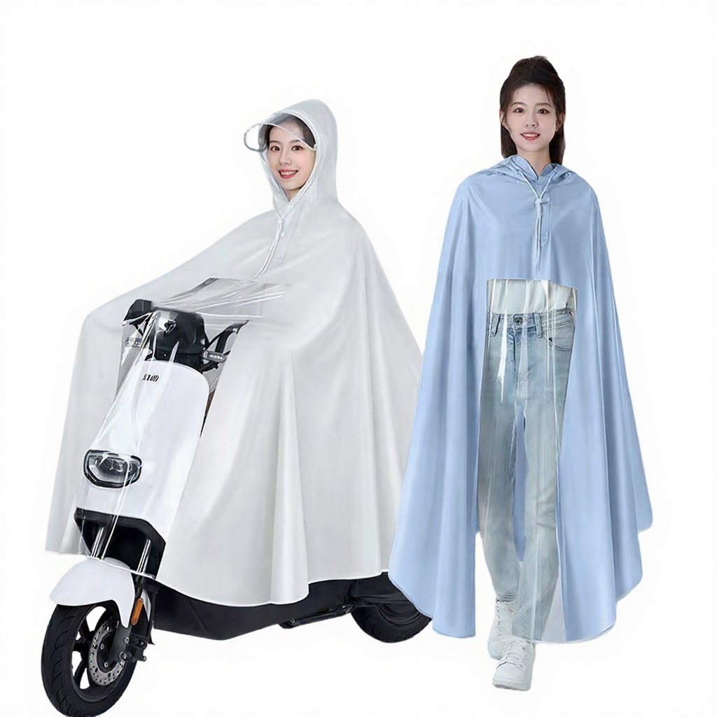 Áo mưa đi xe máy Kiotool che phủ toàn thân vành đôi chắn nước, dễ dàng sử dụng điện thoại