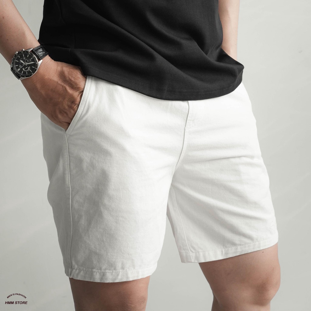 Quần short nam ngắn chất liệu kaki co giãn phong cách trẻ trung, cá tính 5 màu dễ phối đồ