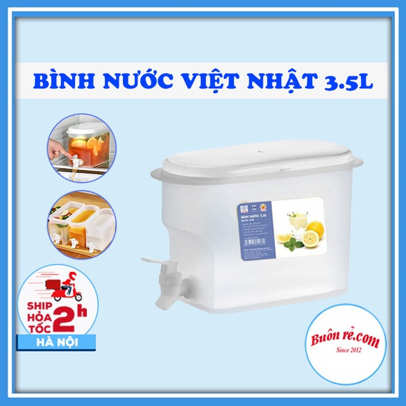 Bình Đựng Nước Có Vòi 3.5 LÍT VIỆT NHẬT , Bình Đựng Nước Hoa Quả Trái Cây Chuyên Để Tủ Lạnh Siêu Tiện Lợi 6785