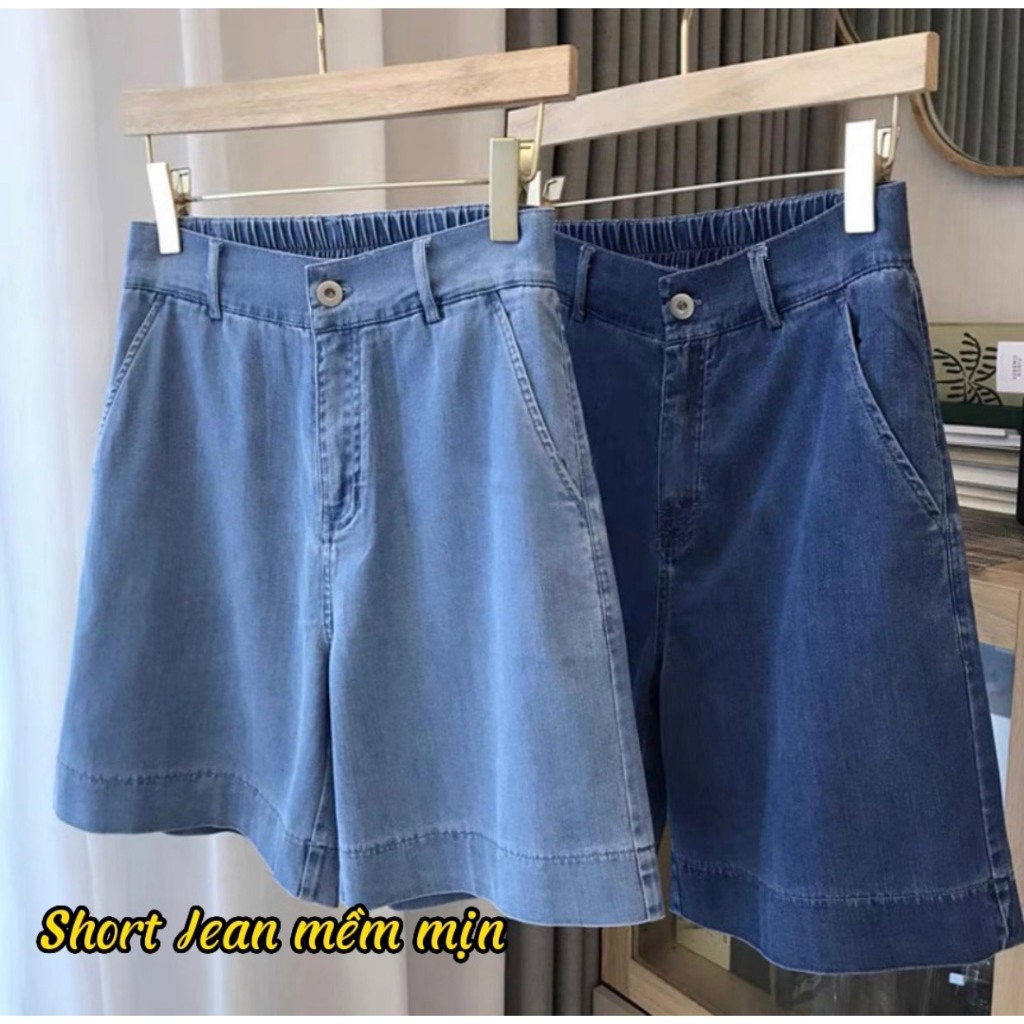[Hàng Loại 1] Quân jean giấy short trơn cạp cao 1 cúc co giãn cho nữ năng động M18 _Quần Áo Huyền Anh