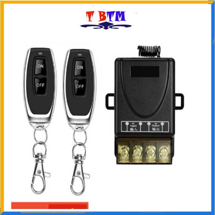 Công tắc điều khiển từ xa cho máy bơm nước rf 100M 30A 220V Công suất lớn Xuyên tường có nút học lệnh
