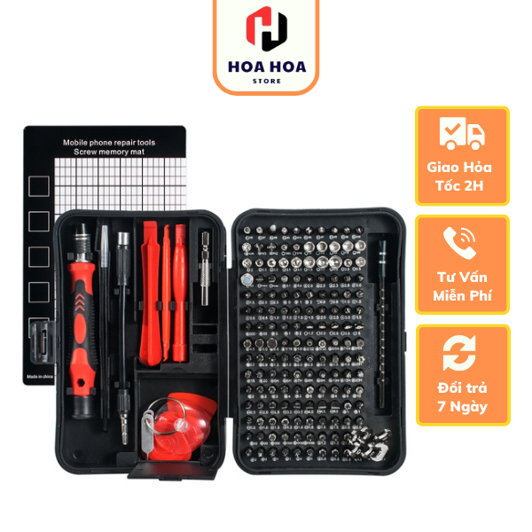 Bộ tô vít thép bộ sửa chữa điện tử linh kiện CRV đa năng 170in1