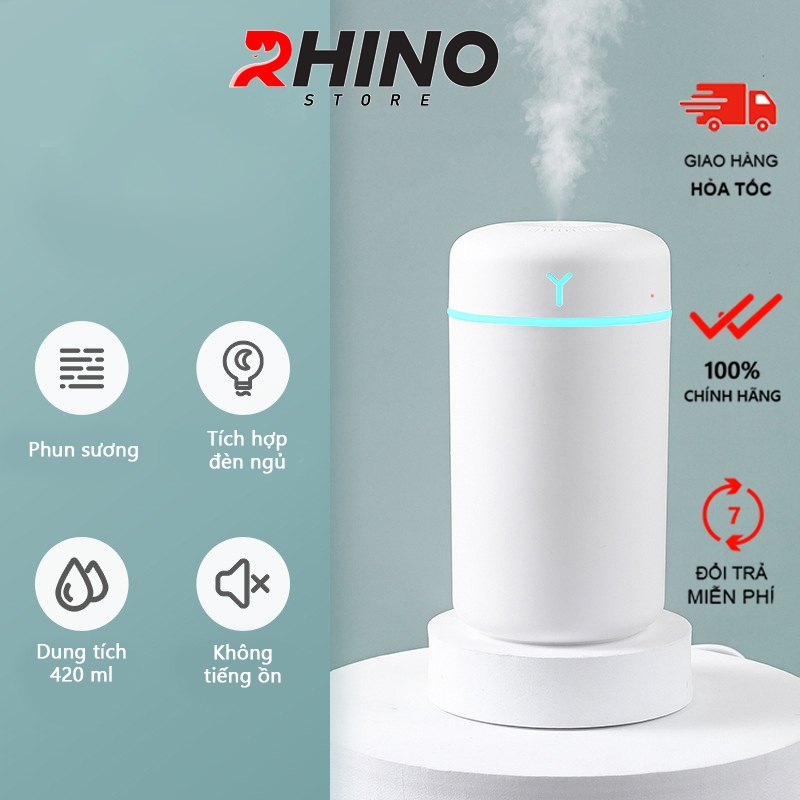 Máy phun sương, tinh dầu Rhino H901 tạo ẩm dung tích 420ml