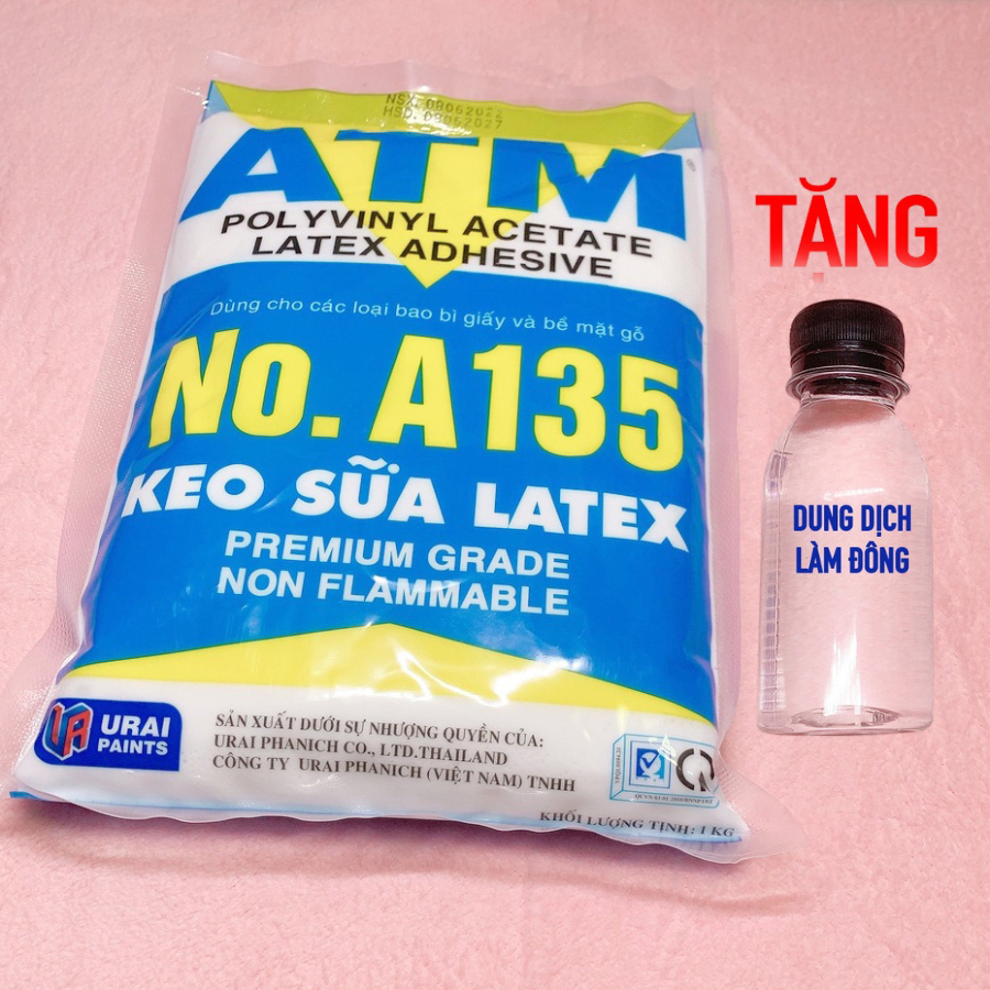 1Kg Keo Sữa ATM Latex Tặng kèm Chai Activator Dung Dịch Làm Slime 100ML - Nguyên Liệu Làm Slime