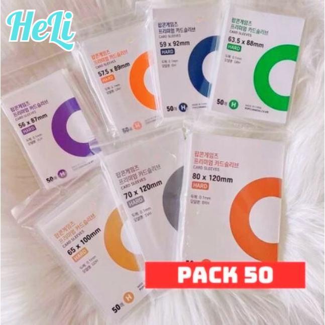 COMBO 50 SLEEVE POPCORN VỎ BỌC CARD THẺ BÀI POSTCARD MINIPHOTOCARD