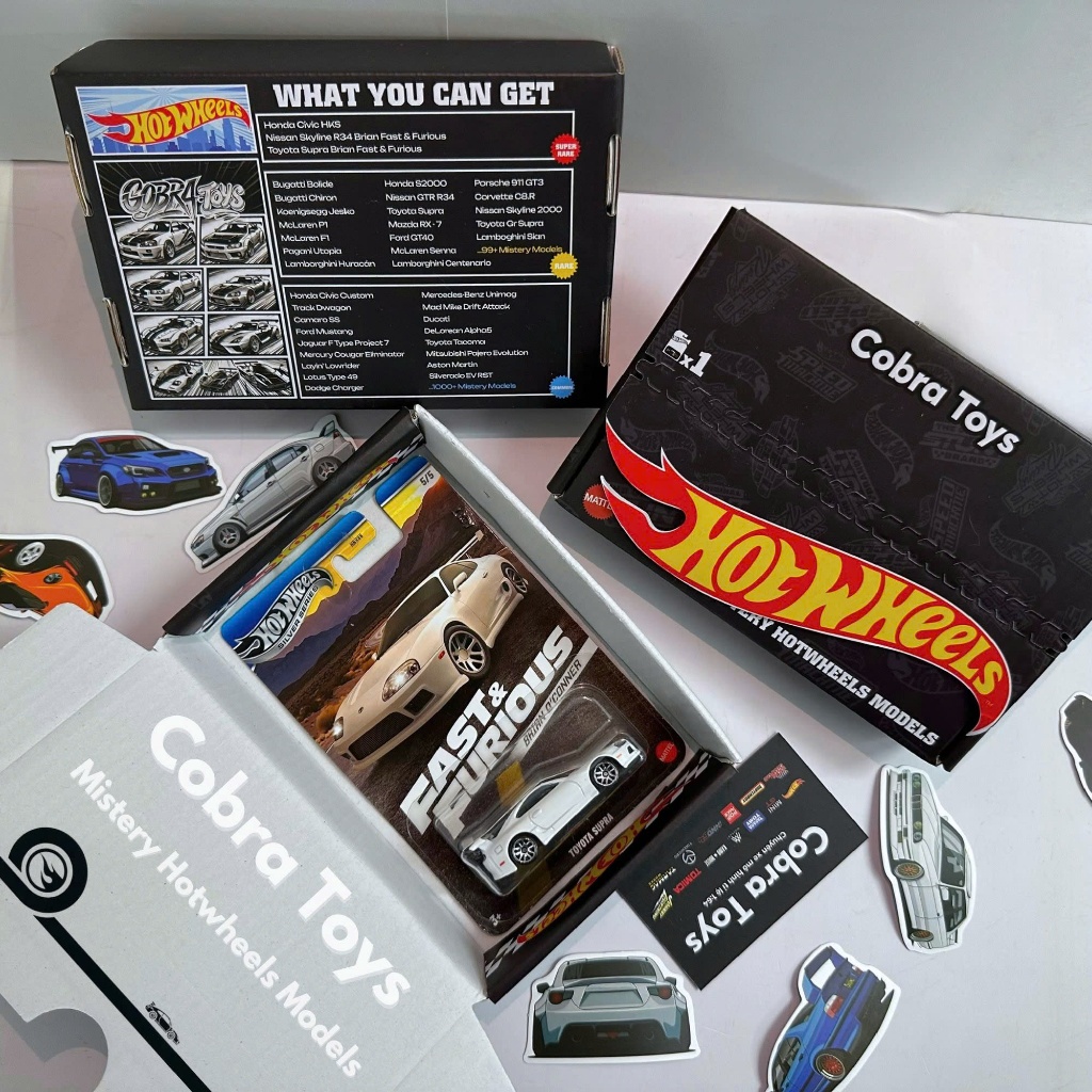 Hộp mù Hotwheels | Hotwheels Blindbox | Mysterymodel Hotwheels - Quà tặng - Cobra Toys - Xe mô hình tỉ lệ 1:64