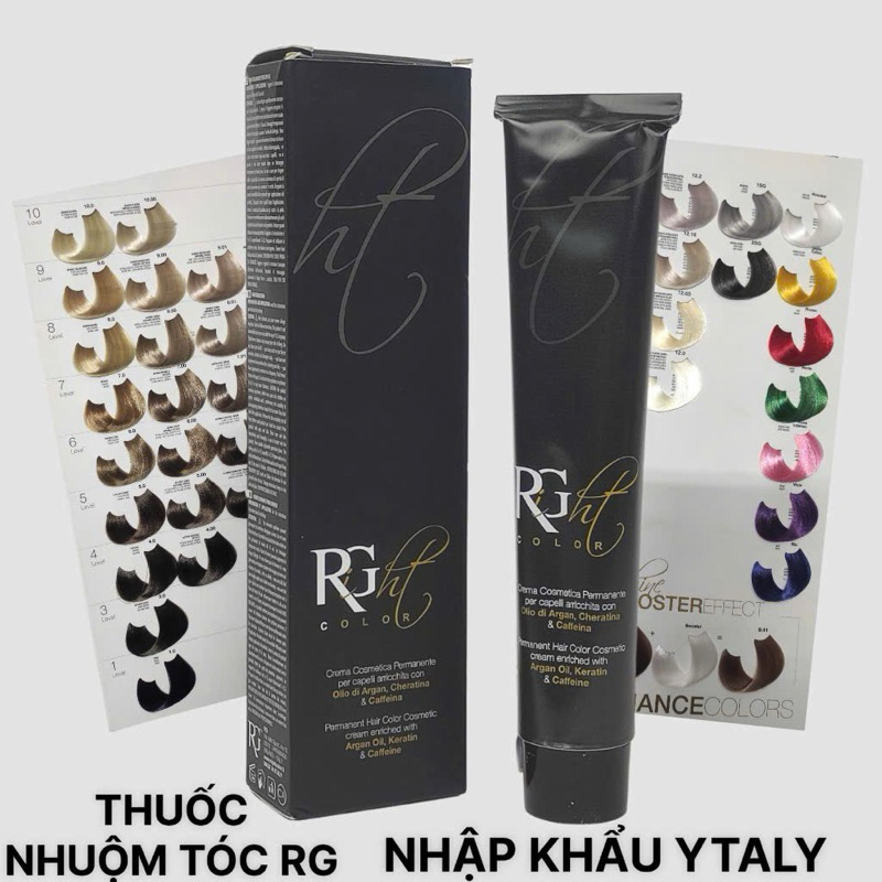 Thuốc nhuộm tóc RG Right Colorb- Màu Nhuộm RG Right , Nhập Khẩu ytaly Lên màu cực chuẩn