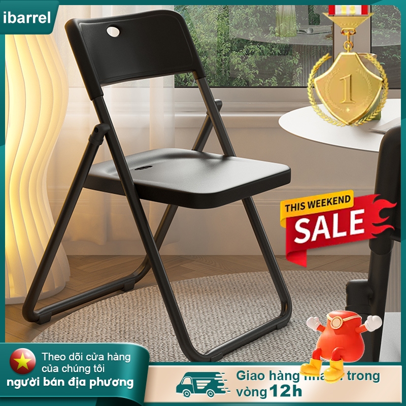 Ghế Gấp Đa Năng Nhựa Cao Cấp - Thiết Kế Chống Trượt | Nhẹ 2.8kg/Phòng Khách - Bếp - Ban Công
