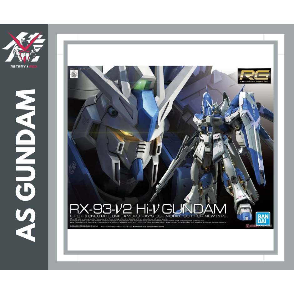 Mô hình lắp ráp RG 1/144 Hi-ν GUNDAM Hi Nu Bandai Chính Hãng