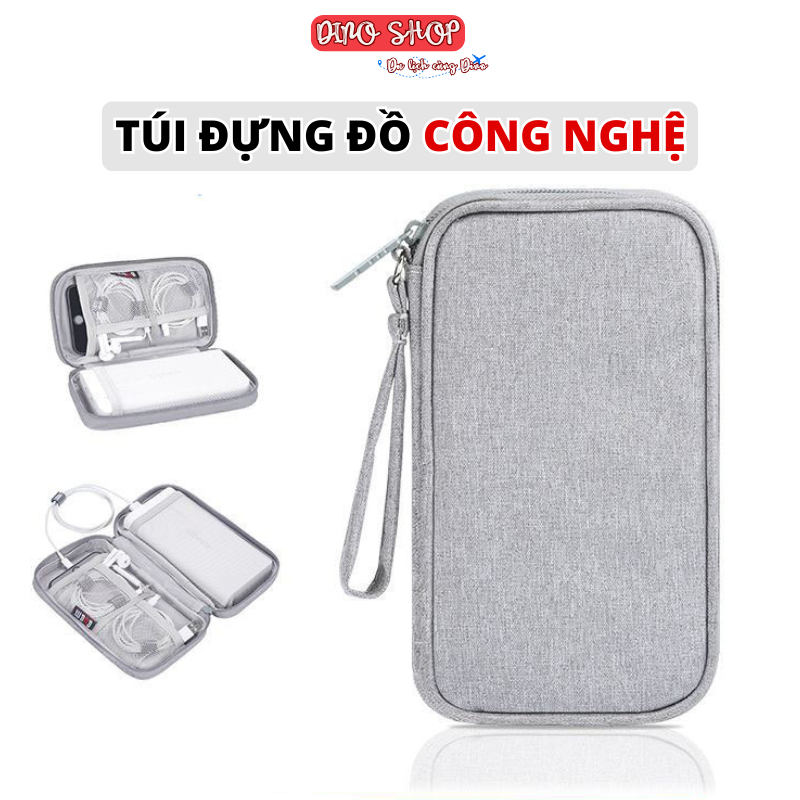 Túi Đựng Phụ Kiện Kỹ Thuật Số – Nhỏ Gọn, Một Lớp, Đựng Tai Nghe & Cáp Sạc