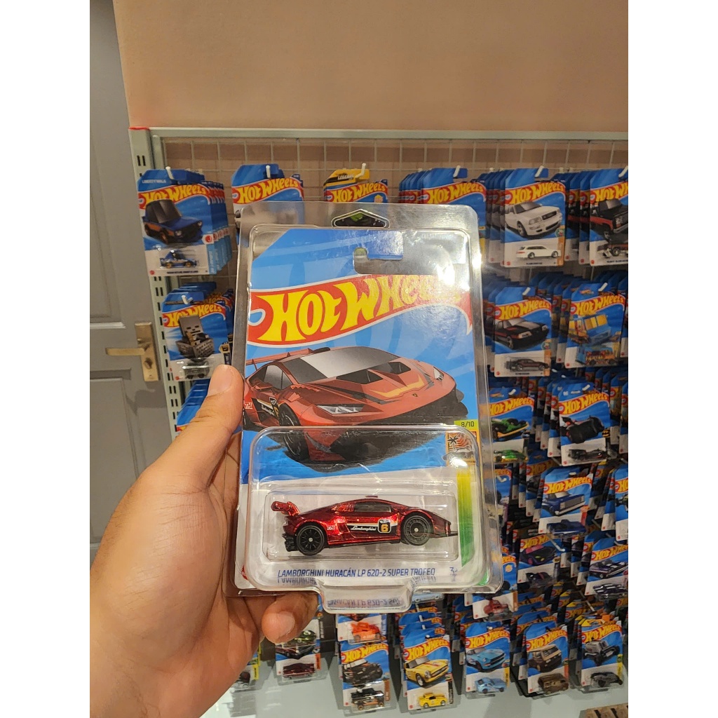 Xe mô hình Hot Wheels Lamborghini Huracán LP 620-2 Super Trofeo - STH P CASE 2024 (Card nhăn)