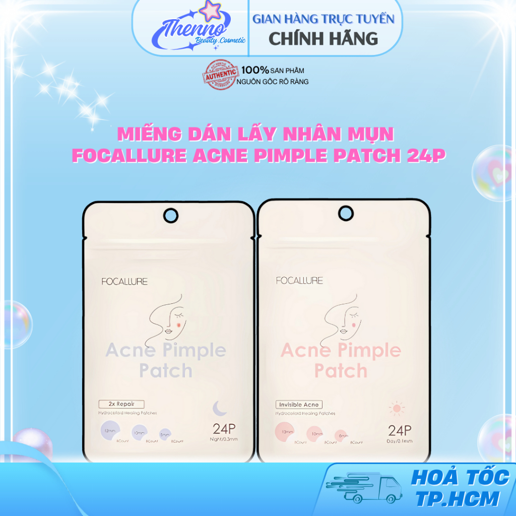Miếng Dán Lấy Nhân Mụn Focallure Acne Pimple Patch Chống Thấm Nước Chăm Sóc Da