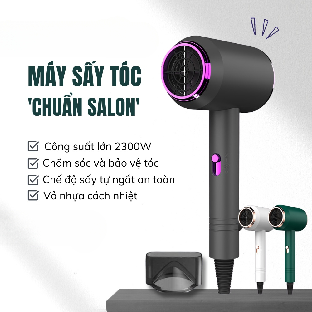 Máy Sấy Tóc 2 Chiều Nóng Lạnh DIDOOGLT Công Suất Lớn Gió Mạnh Chuẩn Salon