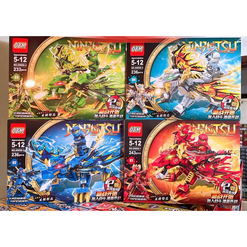 Lắp ráp xếp hình RỒNG THẦN NINJA (ảnh thật)