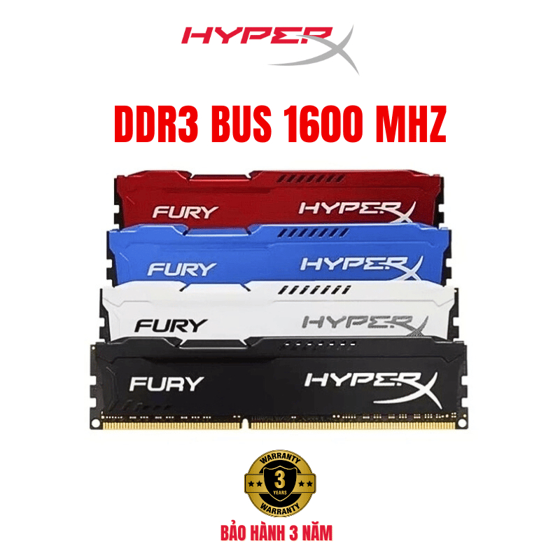 Ram PC 8GB DDR3 bus 1600MHz Memory Ram máy bàn DIMM 8GB PC3 12800 - Bảo hành 36 tháng