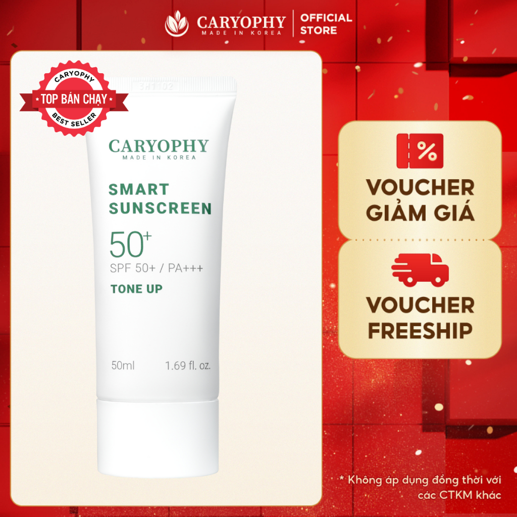 Kem chống nắng nâng tông Caryophy 50ml (Caryophy Smart Tone - Up Suncreen)