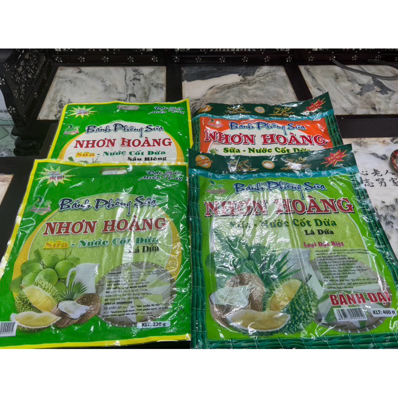 Bánh phồng sữa - nước cốt dừa Nhơn Hoàng - Đặc sản Cái Bè