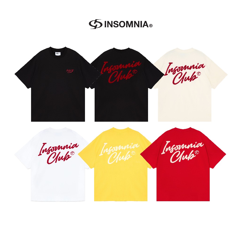 Áo Thun Boxy 280GSM Thêu Xù Ver 2 INSOMNIA Unisex Local Brand - TS029