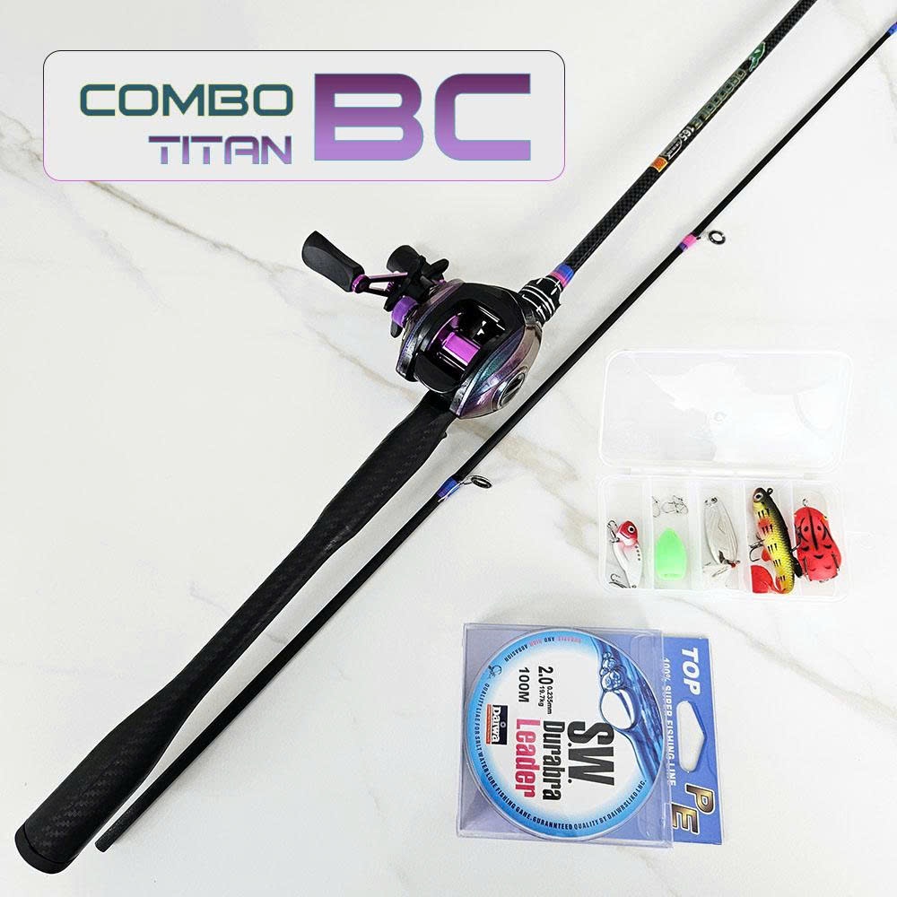 Combo Cần Câu Lure Crocodile BC + Máy Ngang Titan | Full Phụ Kiện Câu Cá Cho Người Mới & Chuyên Nghiệp