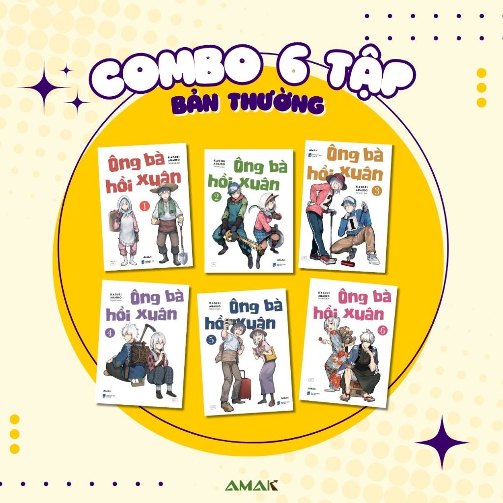 Sách - Combo Ông Bà Hồi Xuân - Manga