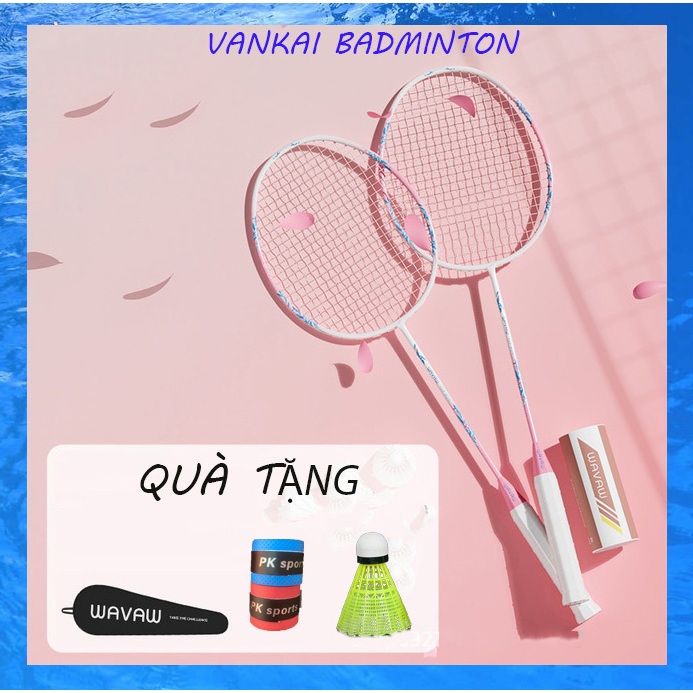 Vợt cầu lông Wavaw đã đan lưới chính hãng màu đẹp 85g/G5 khung nhẹ siêu bền giá tốt