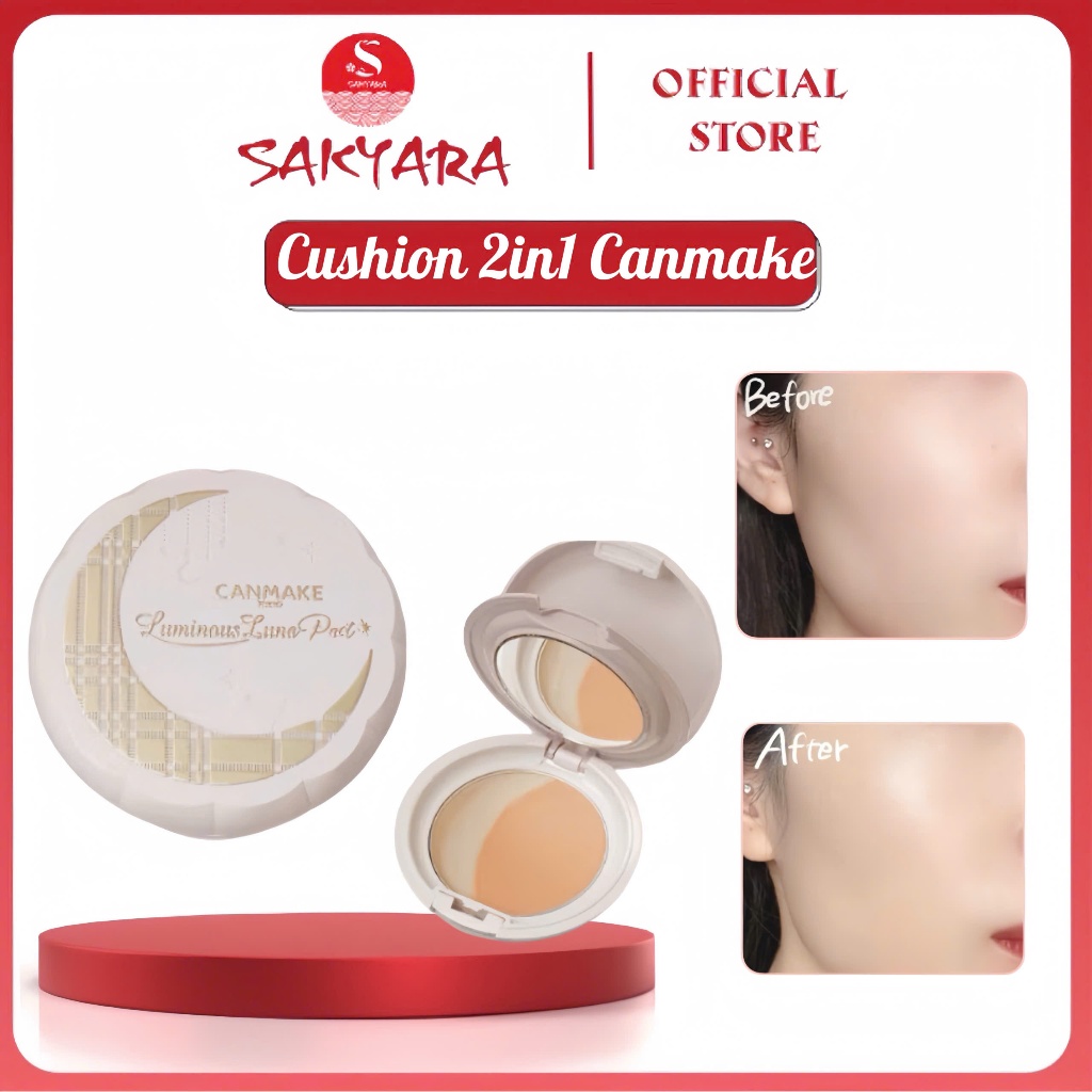 Phấn Nước Chống Nắng SPF50+PA++++ Canmake Tokyo Luminous Luna Pact