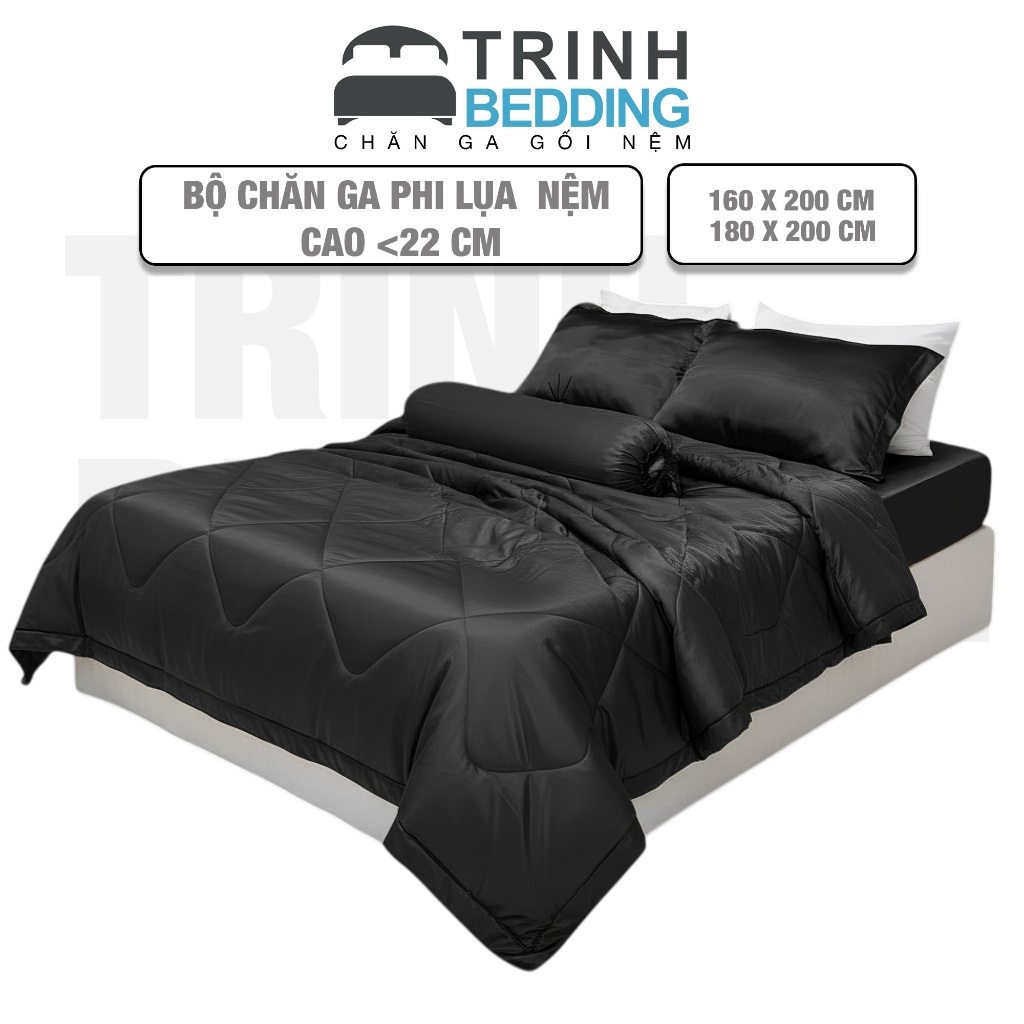 BỘ DRAP PHI LỤA MỊN MÁT CAO CẤP TRINHBEDDING