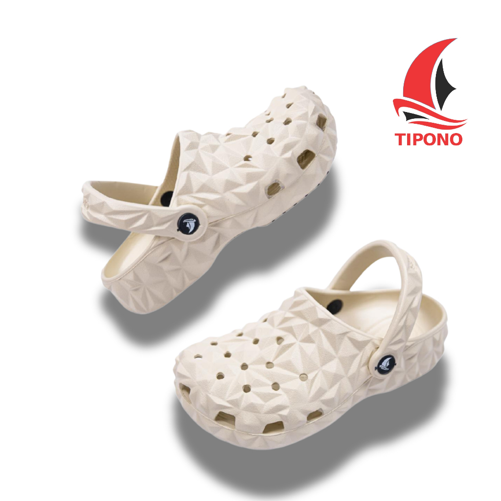 TIPONO LC16 [Tặng Charm Ngẫu Nhiên] Dép Sục EVA Unisex Êm Nhẹ Chống Trượt Đế 3cm Màu Sầu Riêng
