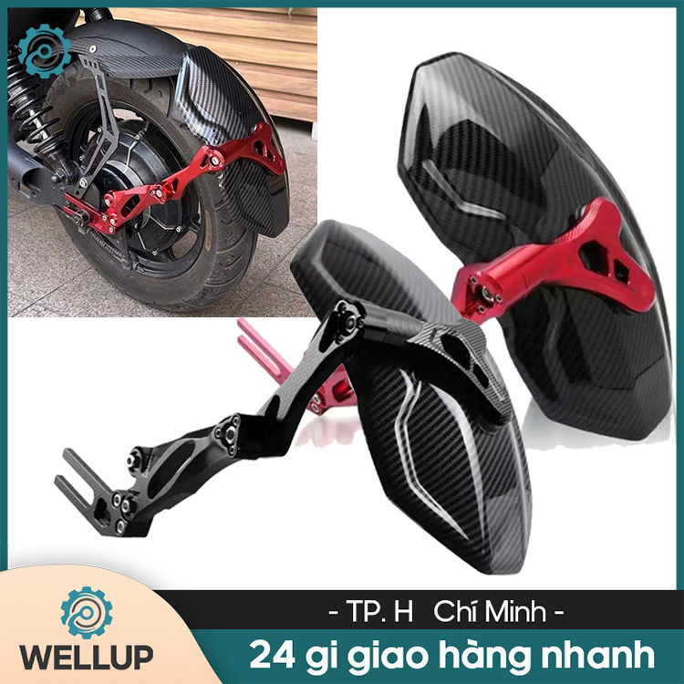 Chắn bùn cacbon CNC hàng loại 1_Chắn bùn vân cacbon dùng cho xe điện V1 V3