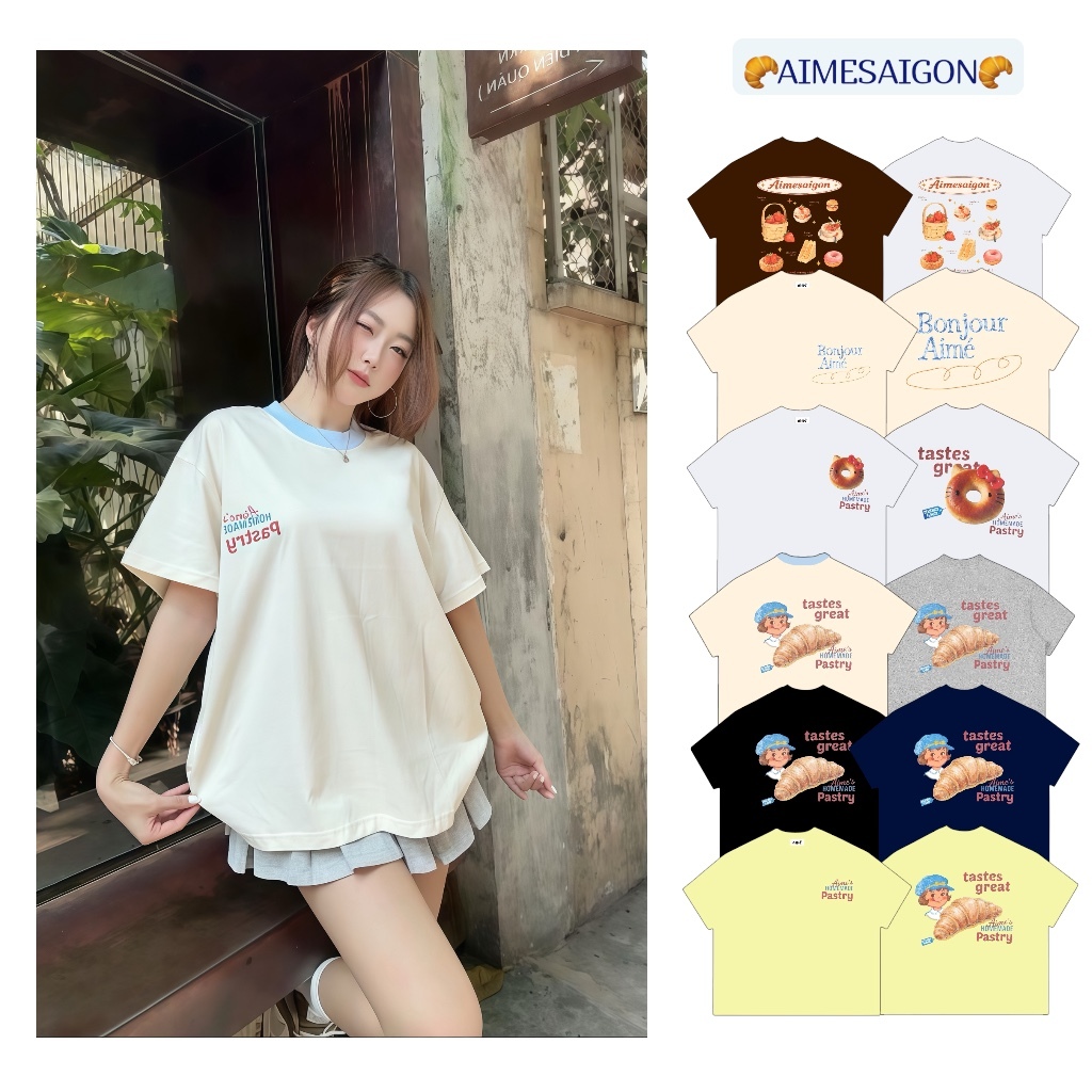 A3 Aimesaigon Áo Thun Big Boxy Local Brand Form Rộng Tay Ngắn Cotton 250gsm 
