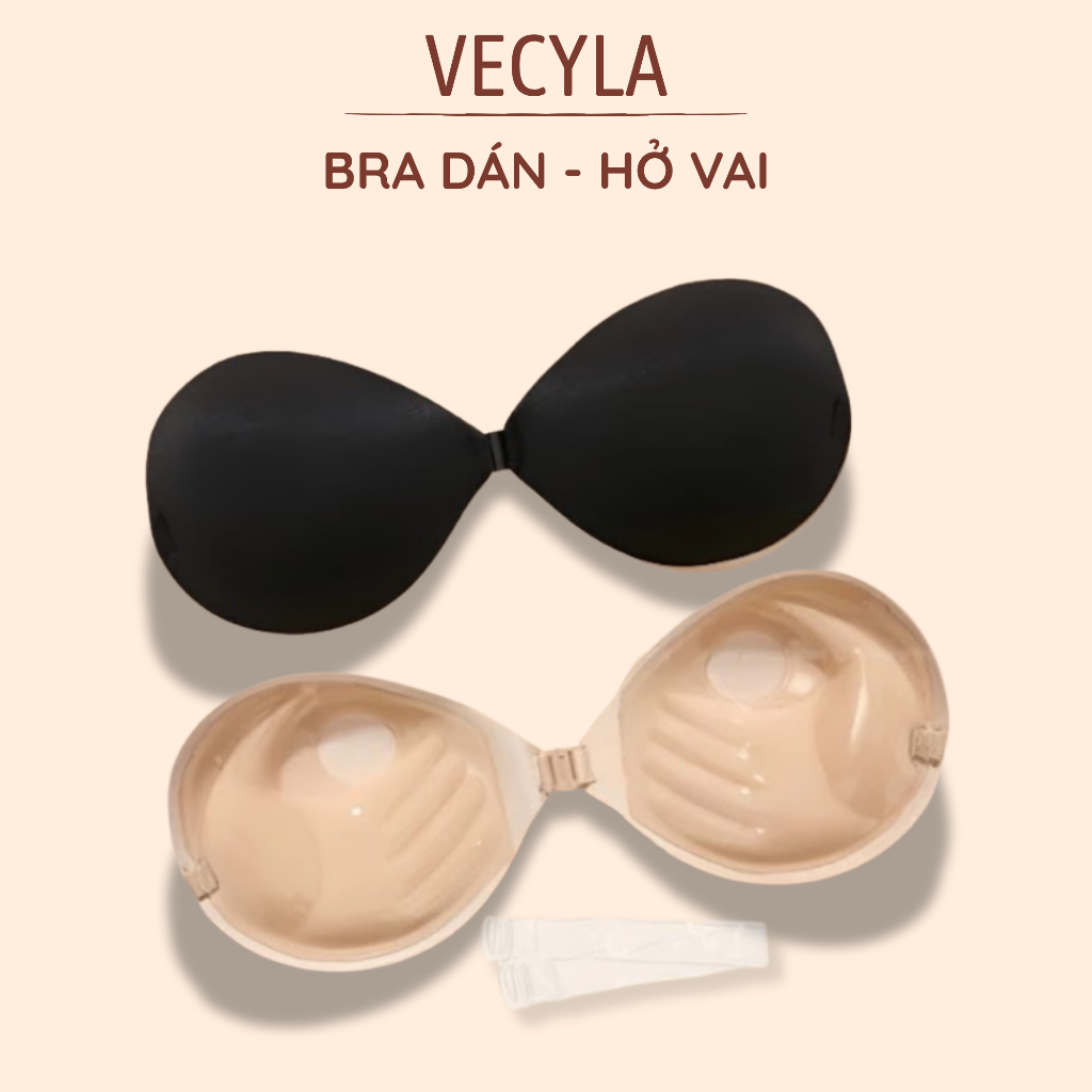 ÁO BRA DÁN NÂNG NGỰC VECYLA SILICON CÀI TRƯỚC KHÔNG GỌNG HÌNH BÀN TAY P29