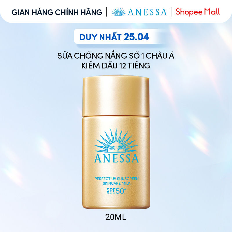 Sữa chống nắng dưỡng da kiềm dầu bảo vệ hoàn hảo Anessa Gold Milk SPF50+ PA++++ 20ml