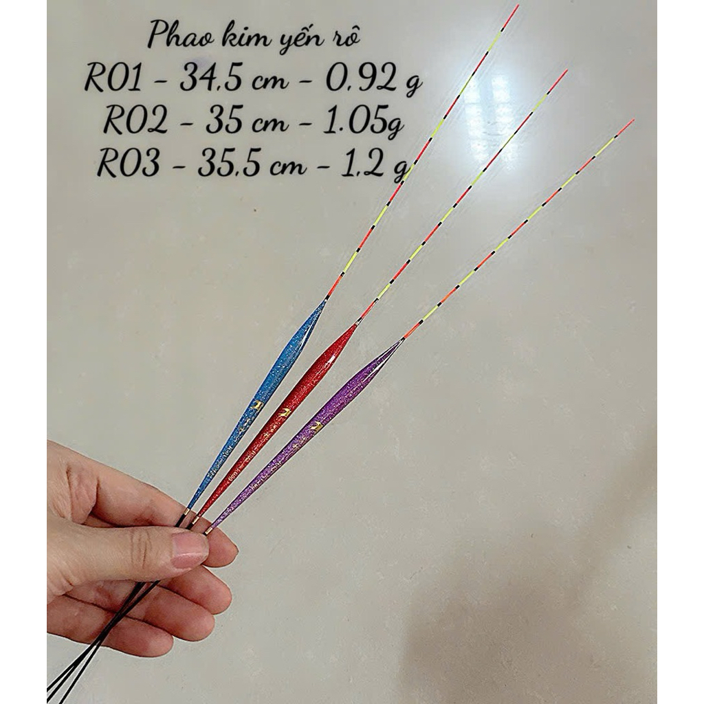 Phao kim yến rô 0,92 g- 1,05 g- 1.2g