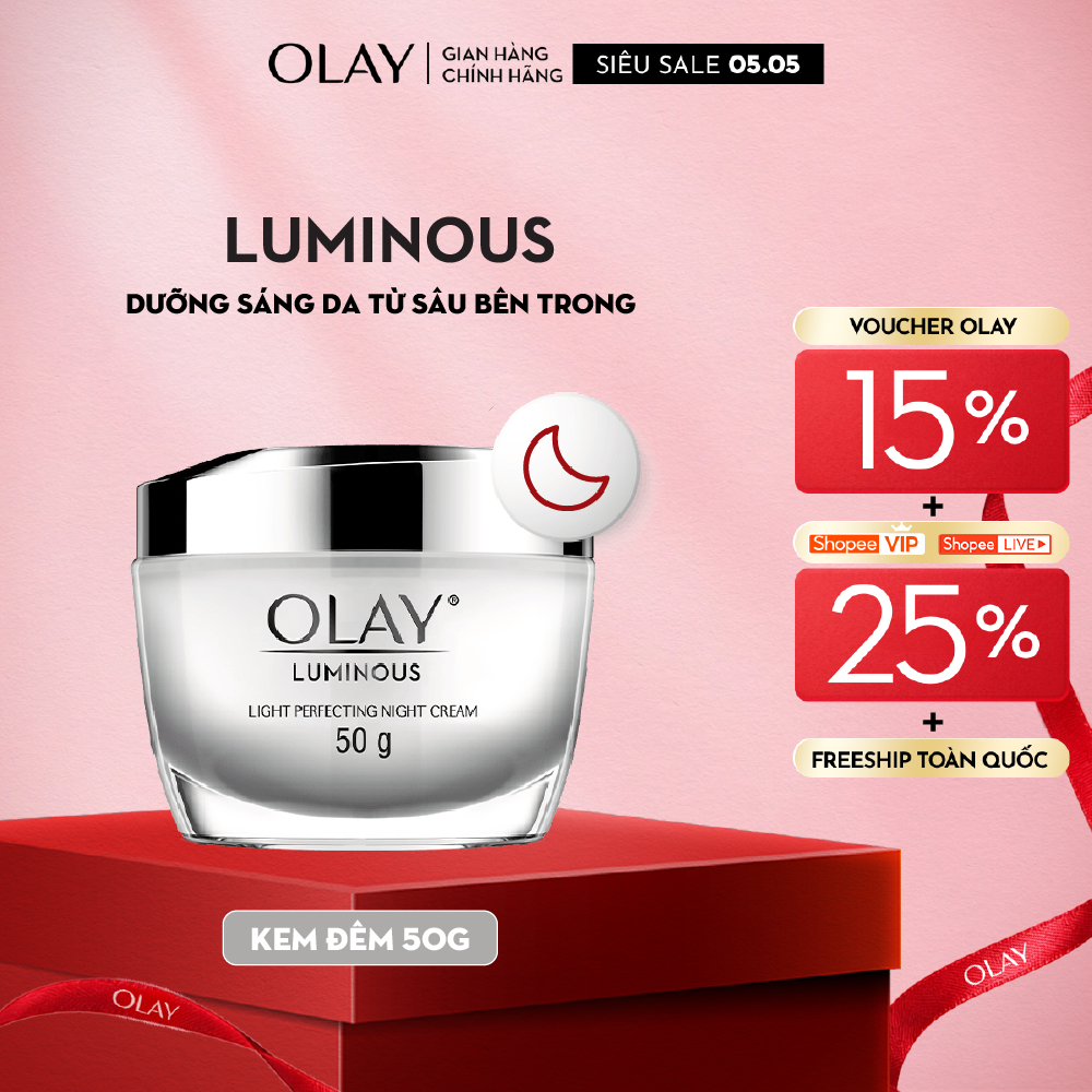 Kem Dưỡng Ẩm OLAY LUMINOUS Ban Đêm Sáng Da 50G