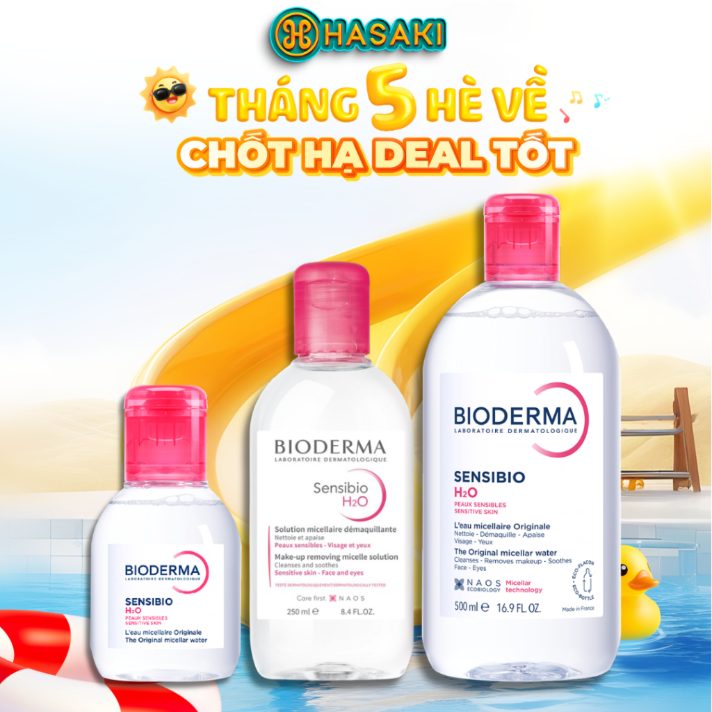 [DAILY] Nước Tẩy Trang Bioderma Dành Cho Da Nhạy Cảm Sensibio H2O Hasaki Chính Hãng