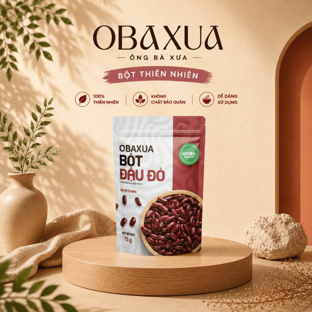 OBAXUA – Bột Đậu Đỏ Thiên Nhiên Xay Mịn | Ông Bà Xưa Dùng Theo Mẹo Dân Gian