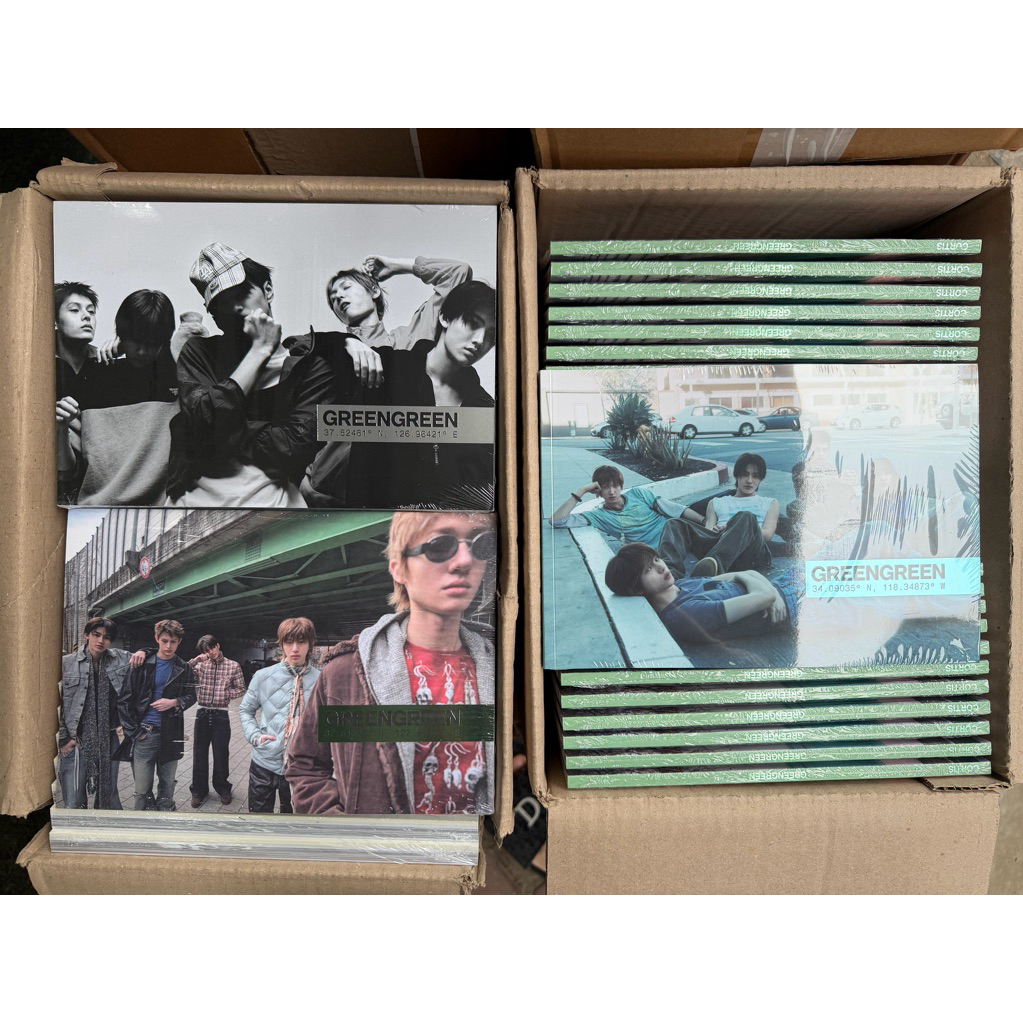 Album ảnh Cortis Green Green nguyên seal chính hãng (K kèm pob)