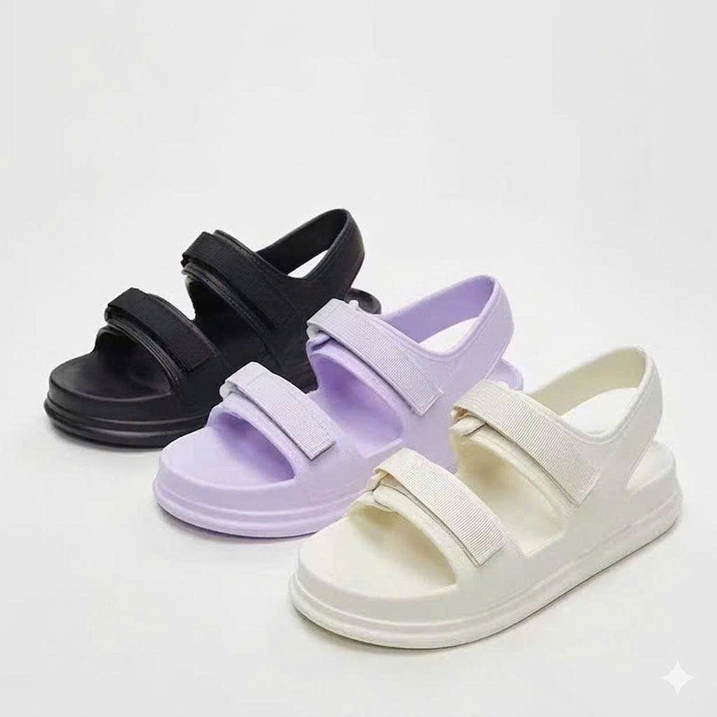 Giầy Dép sandal nữ quai ngang Dán 2 Quai đúc nguyên khối MSP1181