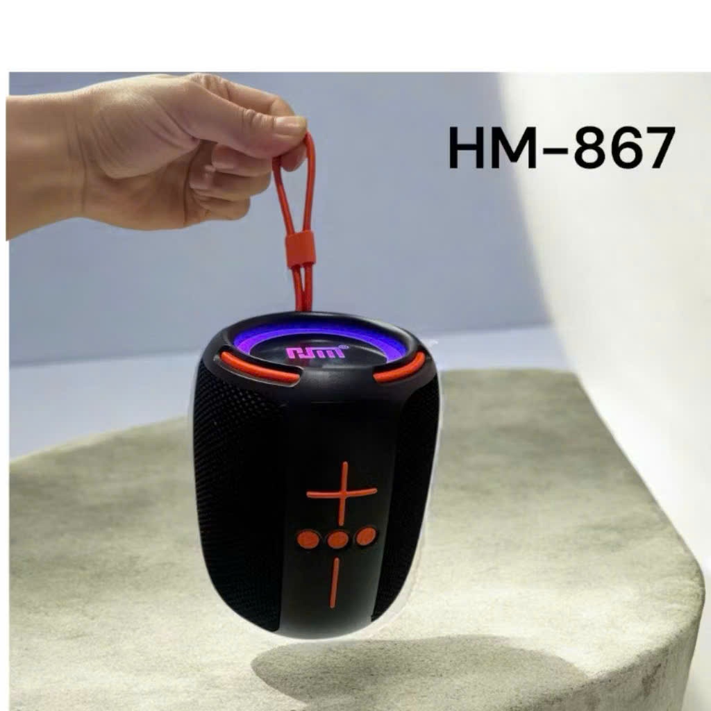 Loa bluetooth HM-867 Phiên Bản 2026 Có TWS Kết Nối 2 Loa Làm 1,Kháng Nước IPX6,Kết Nối Bluetooth.
