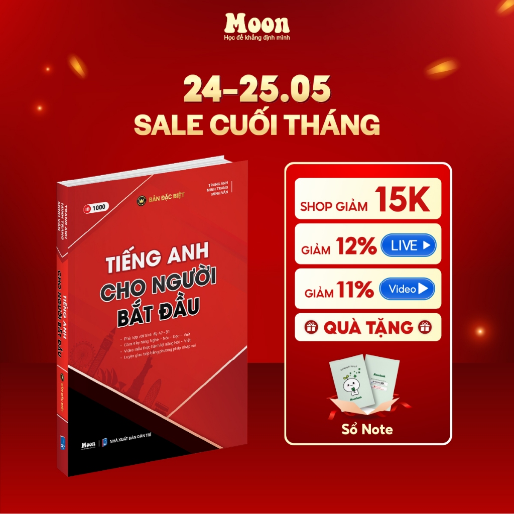 Sách Tiếng anh cho người bắt đầu Moonbook