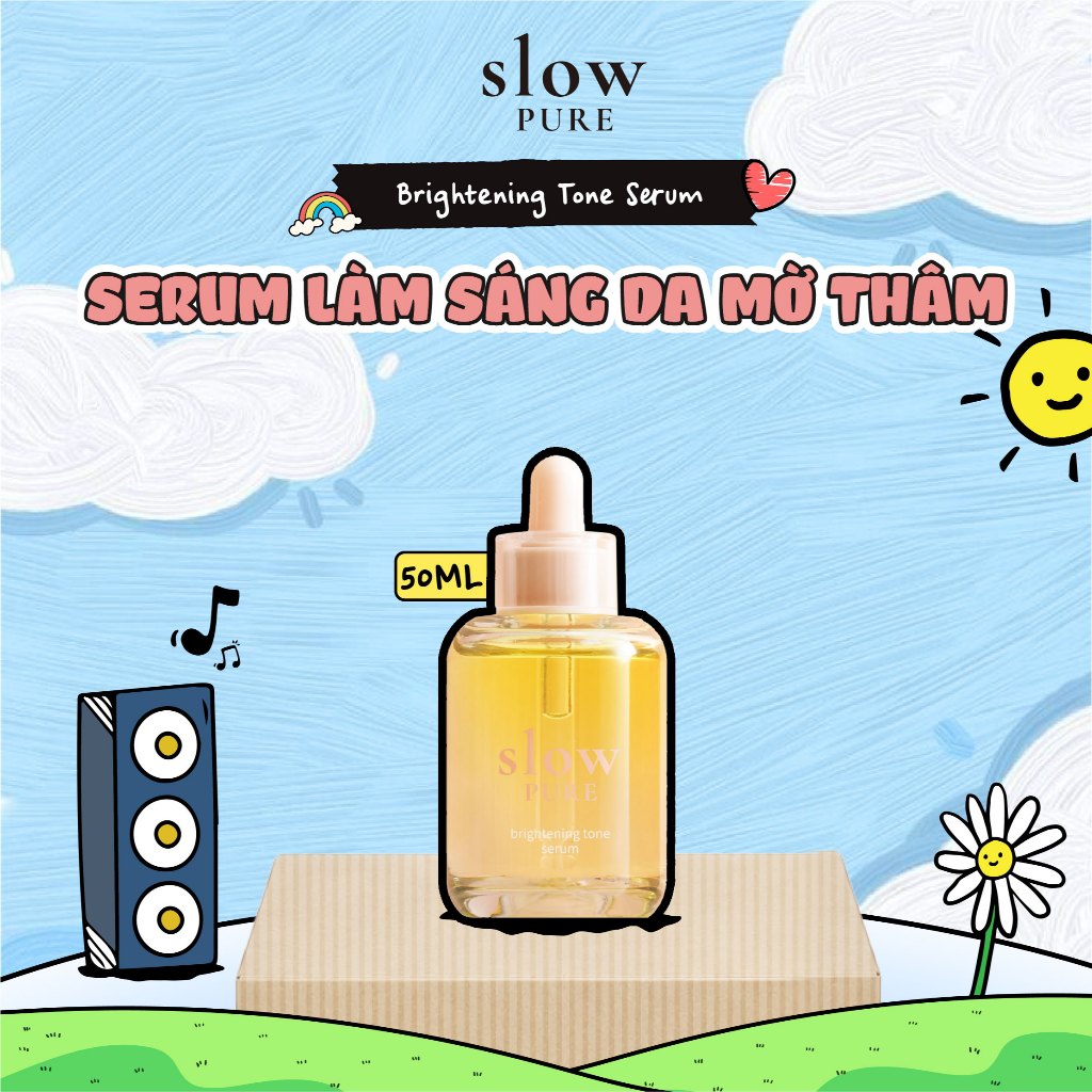 Tinh Chất Dưỡng Trắng Da Mờ Thâm Sạm Slowpure Brightening Tone Serum 50ml