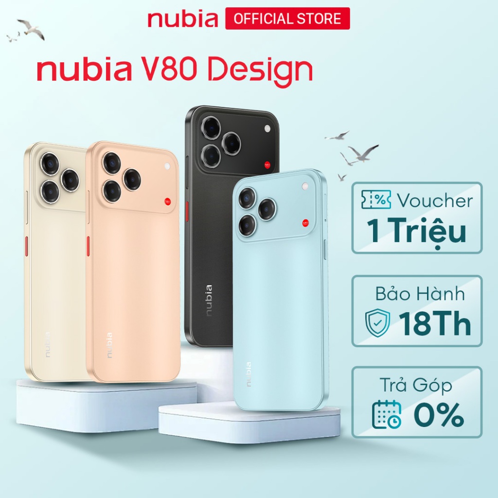 [Mới] Điện thoại di động Nubia V80 Design I Màn hình 6.75
