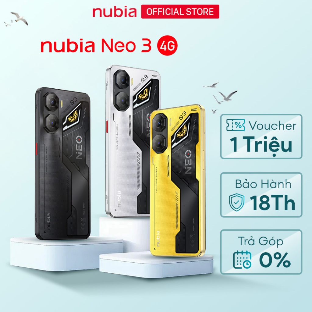 Điện thoại Gaming Nubia Neo 3 4G 16(8+8)GB/128GB I Trigger Gaming I 6.8