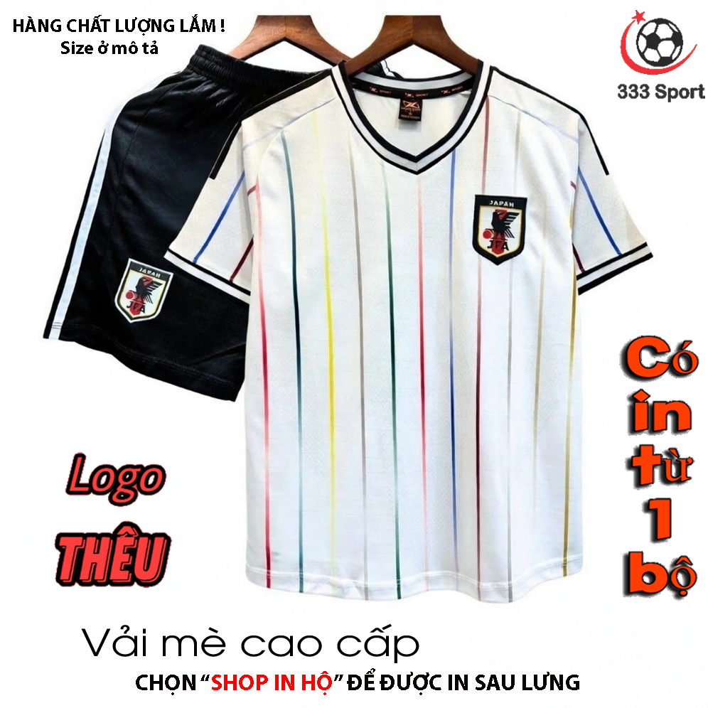[HÀNG SẴN] [Shop có in tên số theo yêu cầu]Quần Áo Bóng Đá, Đồ Đá Banh Nhật bản trắng WC 2026 mè kim cao cấp