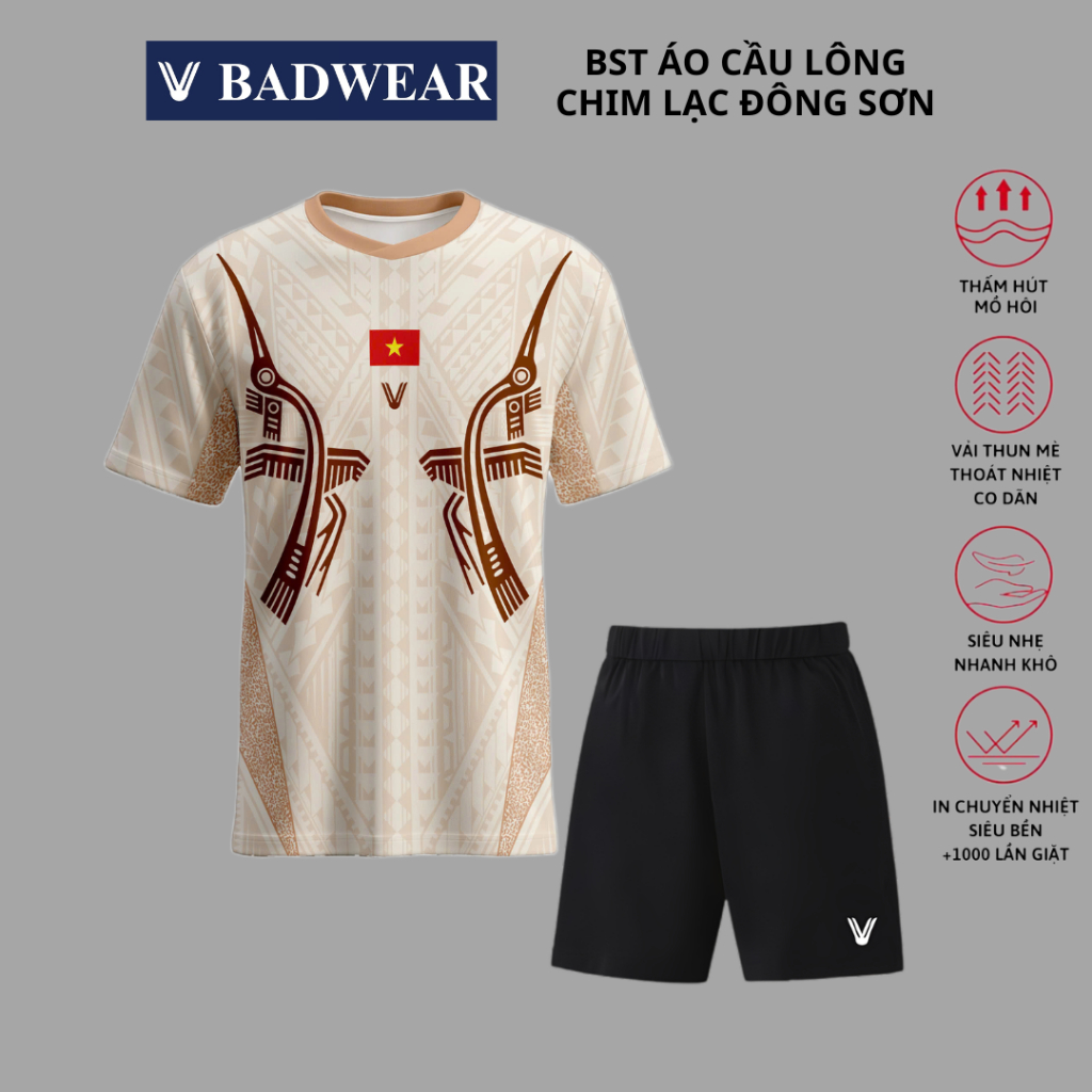 Áo Cầu Lông, Quần Cầu Lông, Bộ Cầu Lông Nam Nữ Chuyên Nghiệp, Vải Thoáng Khí VB1011