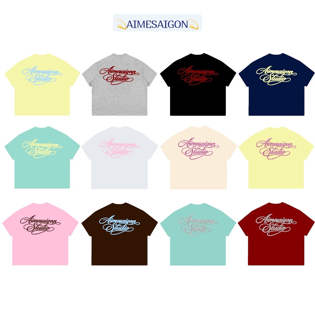 [Link 1] A6 Aimesaigon Áo Thun Boxy Local Brand Form Rộng Tay Ngắn Cotton 250gsm 