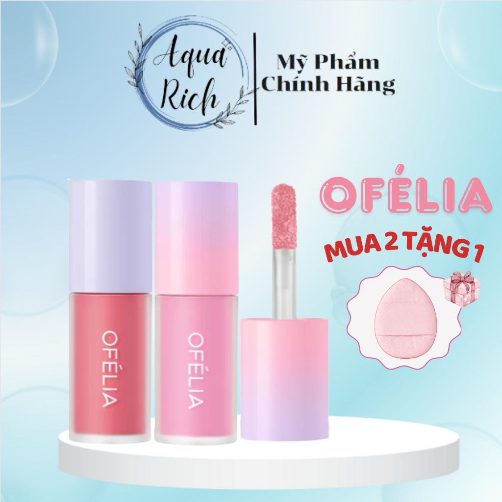 [TẶNG MÚT MINI] Má Hồng Dạng Kem OFÉLIA Lolli Liquid Blush - Ofelia Má Hồng Xinh Xắn [LB12 - LB02 - LB13 - LB10 - LB06]