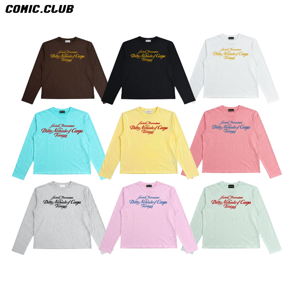 [Deal mở bán] Áo thun cotton xước tay dài 'Comic.Club', thoáng mát.