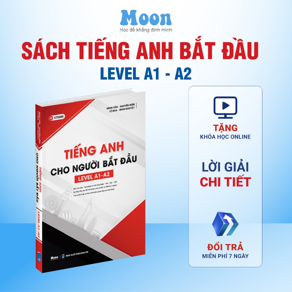 Sách Tiếng anh cho người bắt đầu Moonbook