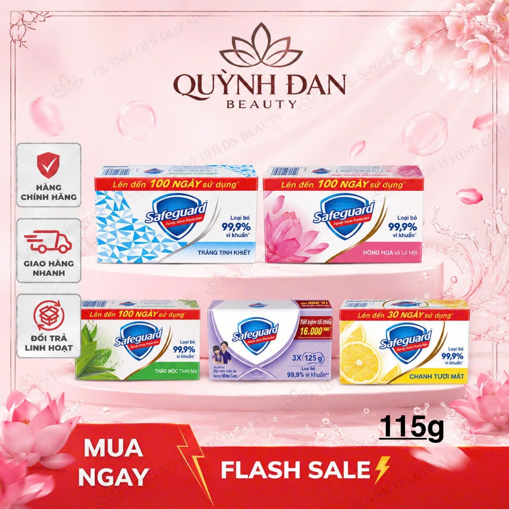 Xà Bông Cục Diệt Khuẩn Safeguard 115Gr
